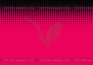 Pop art styled halftone retro background with - vector image