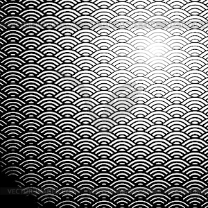 Background with abstract line waves pattern and - vector clip art