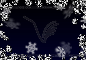 Snowfall background. Falling transparent snow with - vector EPS clipart