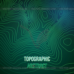 Topographic map colorful abstract background with - vector clip art