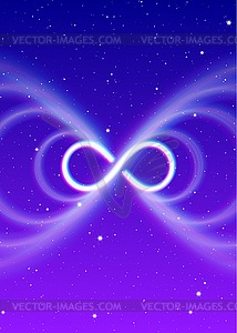 Волшебный символ бесконечности, лемнискат или боком - цветной векторный клипарт