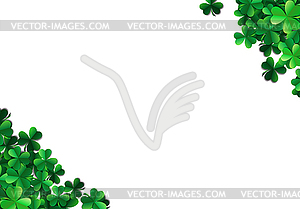 Санкт Патрика день фон с опрыскивают зеленый - векторный эскиз