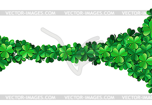 Saint Patricks day background with sprayed green - vector image
