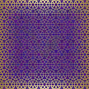 Abstract background with islamic ornament, arabic - vector image
