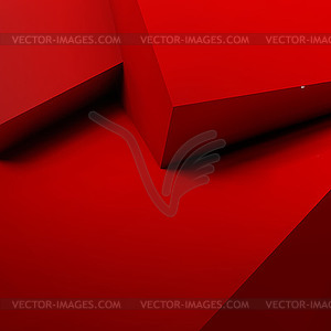 Абстрактный фон с перекрывающимися красными кубиками - изображение в векторе / векторный клипарт