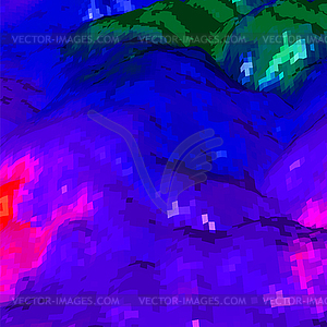 Abstract background with topographic landscape map - vector clipart