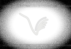Dotwork градиентный фон, черный и белый - векторизованный клипарт