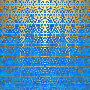 Abstract background with islamic ornament, arabic - vector clipart