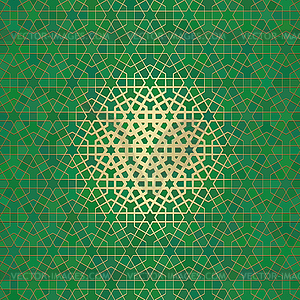 Abstract background with islamic ornament, arabic - vector clipart