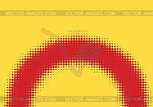 Pop art halftone retro background shapes with - vector image