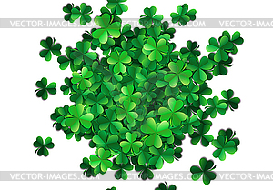 Saint Patricks day background with sprayed green - vector clipart