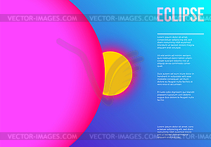 Abstract background with planets in space with ultr - vector image