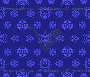 Christmas snowflake seamless pattern for winter - vector clipart