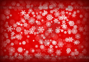 Christmas background or card with handdrawn - vector clipart
