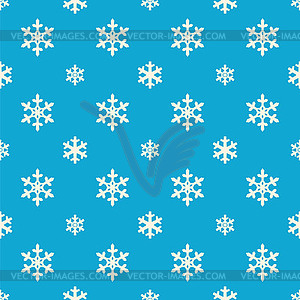 Christmas snowflakes seamless pattern - vector image