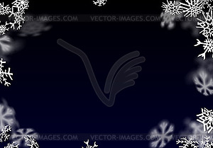 Snowfall background. Falling transparent snow with - vector EPS clipart