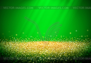 Золотой блеск фон с абстрактными блестящими - цветной векторный клипарт