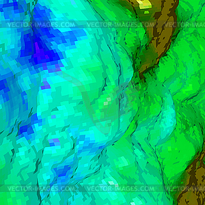 Абстрактный фон с топографической картой ландшафта - графика в векторном формате