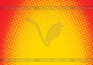 Pop art styled halftone retro background with - vector clipart