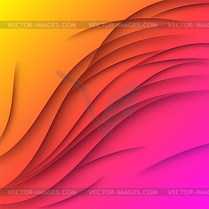 Abstract background with vibrant colors and shadow - vector clipart