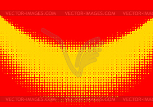 Pop art halftone retro background shapes with - vector clipart