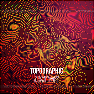Topographic map colorful abstract background with - vector clipart