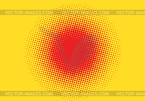 Pop art styled halftone retro background with - vector image