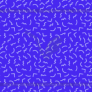 Seamless pattern with 80s memphis style geometric - vector clip art