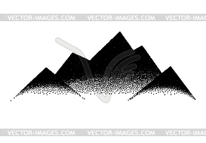 Abstract background with mountains sign or emblem i - vector clipart