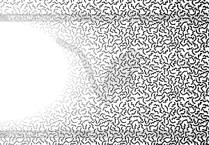 Background with abstract memphis line pattern and - vector image