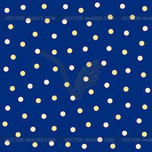 Polka dot seamless vintage pattern with messy dots - vector image