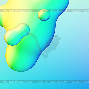 Fluid design liquid blobs with vibrant intense - vector clipart