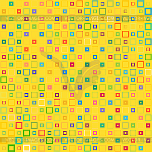 Абстрактный фон с красочными квадратами и волнистые - векторная графика