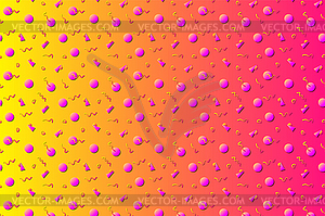 Abstract background with 80s memphis geometics styl - vector image