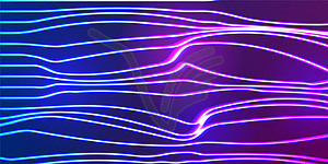 Neon lines background with glowing 80s new retro - vector image