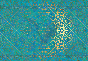 Abstract background with islamic ornament, arabic - vector clipart