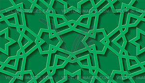 Arabic seamless pattern with classic islamic cultur - vector clipart