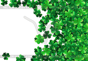 Saint Patricks day background with sprayed green - color vector clipart
