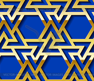 Arabic seamless golden pattern with classic - vector EPS clipart