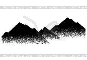 Abstract background with mountains sign or emblem i - vector EPS clipart