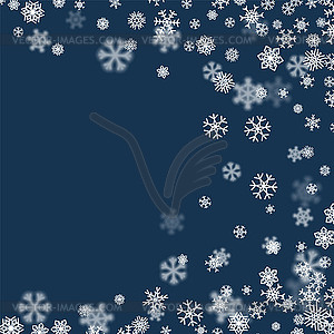 Christmas snow background with scattered - stock vector clipart