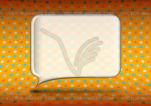 Glass speech bubble - vector image