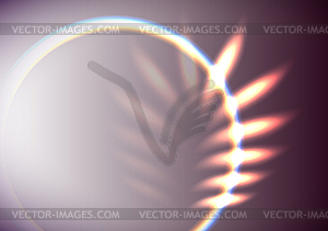 Abstract leaf shaped flare - vector clip art