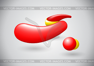 Abstract 3D ribbon - vector image