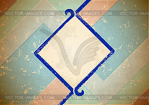 Возраст рамка с голубой каймой - векторизованное изображение клипарта