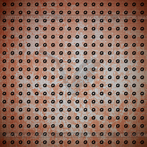 Rusty metal with rivet grid - vector clipart / vector image