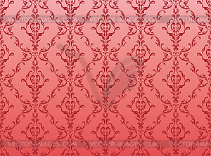Seamless floral wallpaper - vector clipart