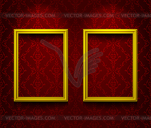 Two lightened frames - vector clip art