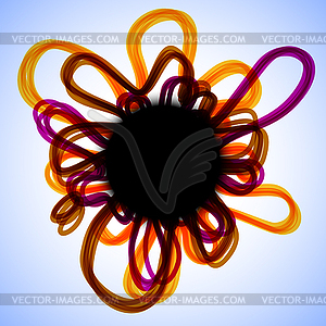 Abstract threads frame - vector image