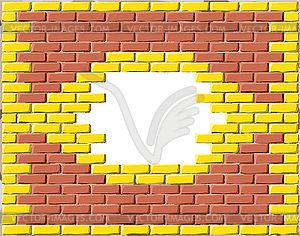 Brick frame - vector clip art